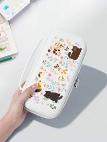 New Switch 2 (2025) Game Console Accessories, Cartoon Kitten Floral Pattern Switch Protective Case, Compatible With Switch 2/Switch NS/Switch OLED/Lite, Suitable For Switch 2/Switch Game Console Accessories, Full Set, Storage Bag, Card-Insertable Dock, Switch Protective Case, Best Gift For Switch Players - Multicolor - View 13