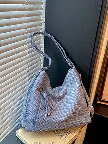 Large Capacity Korean Style Backpack New Crossbody Bag Fashion Versatile Commuter Shoulder Tote Bag - Blue - View 8