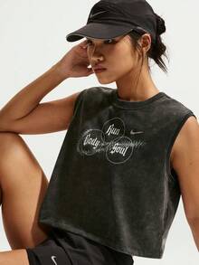 Nike Women's AS W NK DF SWIFT Sleeveless Sports Tank Top IR7593-045 - Grey - View 4