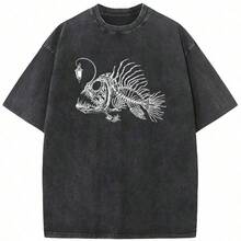 Bring Me The Horizons T-Shirt, Rock Music, Harajuku, Short Sleeve, Streetwear, Summer, Men Women, Washed T-Shirts - 黑與白 - 查看 1