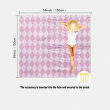 1pc Extra Large Sand-Proof Quick-Dry Beach Towel Mat, Suitable For 1-3 Adults - Lightweight, Durable Polyester Fabric - Perfect For Travel, Camping, Hiking And Leisure Beach Time, Beach Mat, Picnic Mat, Camping Ground Cover - Multicolor - View 14