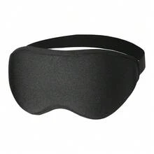 1件 3D睡眠眼罩，新款輕量 100%遮光舒適睡眠眼罩－中性款，零眼壓 3D深輪廓眼罩有效緩解眼睛疲勞/保護睫毛與妝容，可調節式肩帶尺寸適合不同頭型通用睡眠眼罩，適用於派對蒙眼遊戲、瑜伽、冥想、旅行休息、辦公室/學校午睡、臥室睡眠，淺眠者與睡眠者的理想禮物 - 黑色 - 查看 10