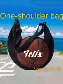Customized Sports Ball Bags; Storage Bags For Basketballs And Soccer Balls; Shoulder/Crossbody Volleyball Bag; Mesh Sports Training Bag. - Multicolor - View 11