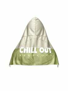 1件 Chill Out 印花涼感連帽毛巾，快乾防曬運動圍巾，輕量透氣頸部與頭部包裹巾，適合健身、跑步、健行、戶外活動，海灘必備，在炎熱天氣中保持涼爽 - 彩色 - 查看 11