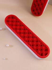 1pc Silicone Cosmetic Storage Rack, Lipstick Holder, Brush Drying Rack - Multicolor - View 4