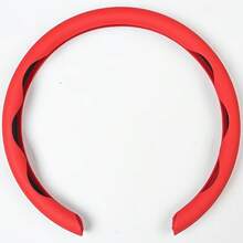 1pc Non-Slip Steering Wheel Cover - Faux Leather (PU Leather/Nappa Leather) + Breathable Holes + Lightweight + Embedded Easy Installation + No Inner Ring; For Car/Pickup/SUV/MPV/Van/D-Shape/O-Shape/Round Steering Wheel - Synthetic Leather (PU Leather/Nappa Leather) - View 8
