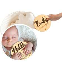 Baby Arrival Announcement - Wooden Double-Sided Pregnancy Sign, Suitable For Hospital, Welcome To The World Newborn, Name And Birth - Multicolor - View 5