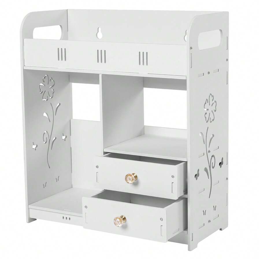 White Wall Cabinet Bathroom Cabinet Medicine Cabinet Organizer Bathroom Cabinet Wall Mounted Bathroom Wall Cabinet - White - View 1