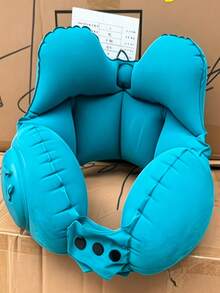 U-Shaped Inflatable Neck Pillow With Automatic Neck Support, Portable, Multi-Angle Adjustable, Quick-Release Buckle, Suitable For Travel, Home, Office And Car Use, Great Gift Recommendation For Holidays And Outdoor Activities - Multicolor - View 10