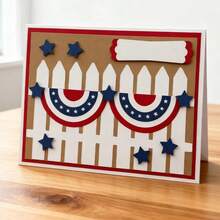 1pc Creativity Independence Day Metal Cutting Die For Scrapbooking And Crafting, Diy Embossing Template, Handmade Card And Gift Card Making Tool. - Multicolor - View 8