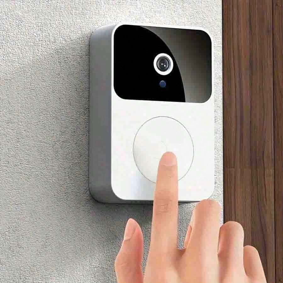 (Built-In Battery) Wireless Video Doorbell With Camera, Wide Angle Smart Visual WiFi Rechargeable Security Doorbell, Two-Way Audio, Night Vision, Does Not Support 4G WiFi, Only Supports 2.4G WiFi, Built-In 400mAh Battery