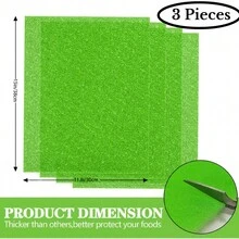 3pcs Fruit & Vegetable Fresh-Keeping Mats, Refrigerator Drawer Liners, Refrigerator Shelf Mats, Reusable Refrigerator Storage Mats - 3pcs - View 12