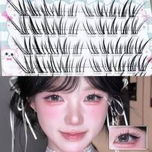 MIXIAOHE Pestañas de Ciervo Engrosadas de 9-11mm, Ligeras & Delgadas. Estilo Zorro Rizado y Vivo, Aspecto Natural y Súper Fotogénico para el Maquillaje de Ojos Diario. - Ver 5