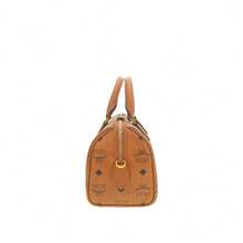 Mcm Ella Senior Visionary Lady Shoulder Strap Handbag - 干邑色MWBFAEA03CO001 - 查看 3