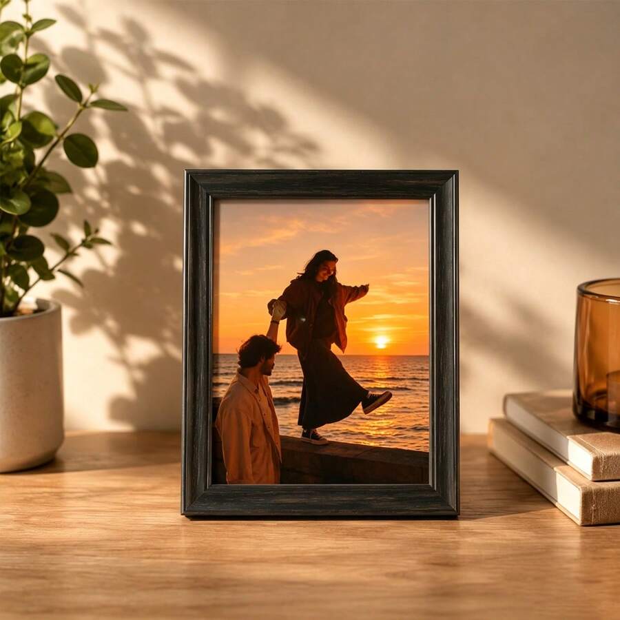 Wall-Mounted Or Desktop Dual-Use Middle Eastern Style Creative Photo Frame 5" 6" 7" 8" 10" (Includes Photo Paper, Randomly Shipped), Suitable For Various Gift Photo Frames, Applicable For Home, Bedroom, Dining Room, Living Room - one-size - View 1