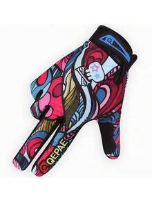 Unisex Sports Cycling Gloves, Lightweight Adjustable Anti-Slip Breathable Fitness Gloves, Suitable For Motorcycle Riding Racing, Skull Bone Print Outdoor Gear, 2026 World Cup Football - Multicolor - View 10