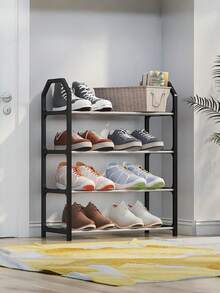 1件裝多色式纖薄鞋架，省空間玄關置物架，適用於宿舍、走廊、衣櫥、陽台及居家日常使用，公寓與臥室必備，開學季與搬家季適用 - 彩色 - 查看 3