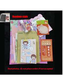 1 Pack Random 8-10pcs Stationery Writing Tools, Lucky Blind Bag Style, Children's Blind Box Birthday Gift (Random Packaging, Random Style), School Supplies, Back To School Season - Multicolor - View 7