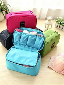 Women's Foldable Jewelry Storage Bag, Minimalist Fashion, Waterproof Travel Jewelry Pouch, Essential For Travel, Back To School And Home - Multicolor - View 2
