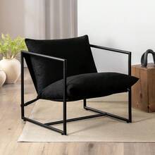 Zinus Aidan| Silla de Estructura Metálica con Cojines de Espuma Color Avena y de Fácil Armado| Garantía de 1 año - Blanca - Ver 13