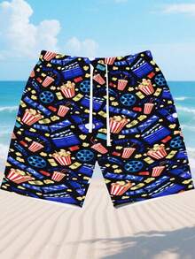 Men Beach Shorts - Multicolor - View 4