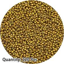 220顆 3mm 捷克玻璃珠，適用於 DIY 珠寶製作、手鍊、項鍊及波希米亞風格手工藝 - diy烤漆米珠 - 查看 25