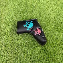 Colorful Skull Embroidery Straight Putter Cover, Street Style Cool Design, Golf Accessory - Black - View 8