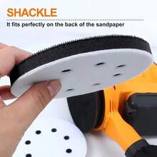 2pcs 5 Inch Soft Sponge Grinding Wheel Suitable For Angle Grinder, 125mm With 8 Holes - Impact Resistant And Low Noise, Easy To Attach To Backing Pad - White - View 7