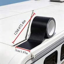 1 Roll 12m RV Roof Repair Tape, Waterproof Leak Repair Sealing Tape, Suitable For Camping Trailer Roof, Crack And Joint Sealing Tape, Weather-Resistant Adhesive Repair Tape, Suitable For Outdoor, Home And Automotive Use - A - View 14