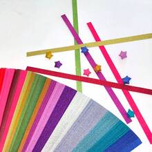 360 Sheets Sparkling Diamond Star Lucky Star Folding Paper In 18 Colors Sparkling Pink Sparkling Star Folding Paper - Glittering Star Paper - View 7