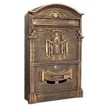 Ubfhonsi European Retro Vintage Mailbox, Wall Mounted Mailbox, Mailbox With Lock - As Shown - View 10