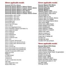VA VA VOOM 1/2/6/10入 18/20/22mm 綠色矽膠手錶錶帶，可調節快拆防水智慧錶帶，相容於 GT6/5/4、Honor 41mm、GTS；Galaxy Watch4-7、Active2、Gear S3、Watch3 45mm、GT 系列 46mm 智慧手錶配件，適合母親節、父親節、學生開學禮物 - 綠色 - 查看 9