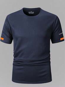 3PCS Men's Boyfriend Style Summer Running Fitness Quick-Dry Breathable Sports Short Sleeve T-Shirt - Multicolor - View 4