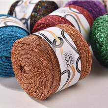 3.5mm/60m Shiny Metallic Braided Cord, Durable Glitter Yarn, Suitable For Handicrafts, Gifts And Party Supplies - Multicolor - View 4