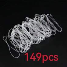 49/99/149pcs Transparent TPU Anti-Aging Rubber Bands, Heat Resistant, Oxidation Resistant, High Toughness, Durable And Hard To Break - Round - View 8