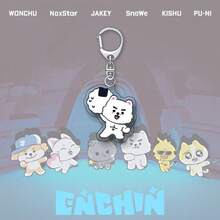 En/Hypen Keychain, SUNGHOON, NIKI, JAKE Anime Cartoon Character Pendant, Backpack Charm, Bag Charm, Stress Relief Pendant, EN- Fan Collection Item, Birthday Gift, Holiday Gift For EN- Friends, Creative Gift - Multicolor - View 11