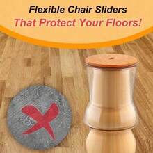 4/12/20pcs Round Chair Leg Floor Protector Covers, Anti-Scratch Chair Covers With Felt Lining - Transparent Silicone Floor Protector Covers, Durable Silicone Furniture Pads, Protect Floors, Tables And Chair Legs, Suitable For Home, Office And Restaurant, College Dorm Essential, Home Supplies - Multiple Styles - View 6