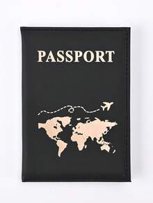 Manovix 1PC Multi-Color Matte PU Leather Passport Holder, World Map Pattern & Embossed Letters, Built-In Boarding Pass And ID Card Slot, Practical Travel Accessories For Flight, Cruise & International Travel, Birthday & Holiday Gift For Women Back To School - Purple - View 14