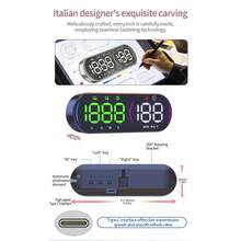 Car G26 HUD Speedometer Display RGB Multi-Color Auto Light Sensing Overspeed Warning Vehicle Electronic Instrument - A - View 7