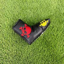 Colorful Skull Embroidery Straight Putter Cover, Street Style Cool Design, Golf Accessory - Black - View 9