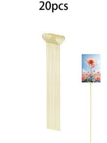 40pcs/20pcs Metal Gift Card Holder Sticks, Suitable For Bouquets, Wedding Centerpieces, Photo Frame Holders, Card Flower Stands, Applicable For Graduation, Wedding, Mother's Day Gift Packaging Card Holders - Love - View 14