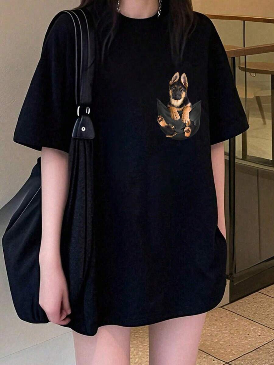 Women T-Shirts - Black - View 1