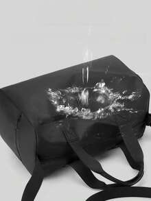 1pc Sports Gym Bag, Dry & Wet Separation, Women's Training & Swimming Bag, Large Capacity - Black - View 4