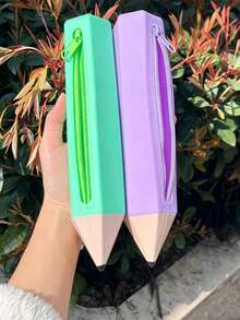 Large Capacity Student Pencil Case, Portable Large Pencil Bag, Stationery Storage Box, Pencil Case, Travel, Back To School Gift., First Day Of School - Multicolor - View 7