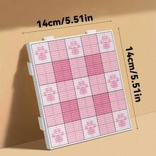 4pcs Cute Cat Paw Fuse Bead Board, 2.6mm Transparent Large Square Ironing Bead Board DIY Template Fuse Bead Jewelry Making Tool Supplies. DIY Handmade Beads. (Only Includes Bead Board, Does Not Include Fuse Beads And Other Accessories) - Cat Paw - View 3