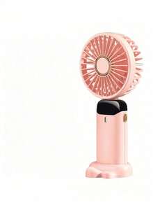 2026 New Mini Handheld Electric Fan, 800mAh USB Rechargeable Portable Fan With LED Digital Display, Quiet Cooling, 3-In-1 Handheld/Neck/Desktop Design, 90° Foldable Stand, Compact Personal Fan Suitable For Office Desk, Dorm, Travel, Outdoor, Makeup, Holidays - Multicolor - View 15