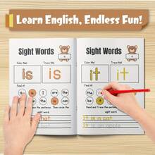 Word And Sentence Practice Book – Learn Easy Words In Short Sentences – Great For Letter Tracing, Reading And Early English Learning – Preschool & Kindergarten Workbook - Easy Words Workbook - View 4