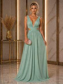 Women Dresses - Mint Green - View 1