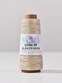1mm/150m Shiny Holographic Flash Thread, Gold And Silver Wire Core Wrapped Thread, Used For DIY Knitting, Crochet, Party Decoration, And Jewelry Rainbow Yarn - Multicolor - View 16