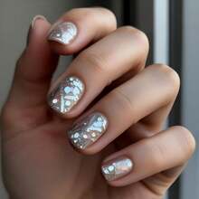 COSMI MILANO Esmalte de uñas de larga duración de 9 ml, fabricado en la UE, con efecto holográfico brillante tipo caleidoscopio de diamantes, aplicador preciso con pincel, botella de vidrio transparente, regalo ideal para primavera, verano, fiestas de cumpleaños y manicura para mujeres. - CALEIDOSCOPIO - Ver 2